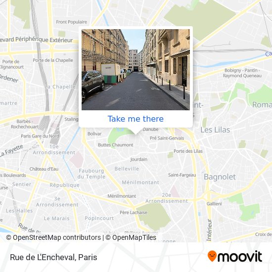 Mapa Rue de L'Encheval