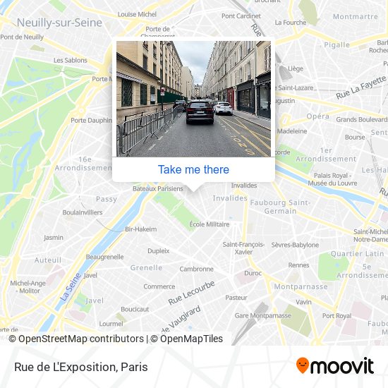 Rue de L'Exposition map