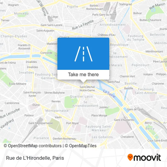 Rue de L'Hirondelle map