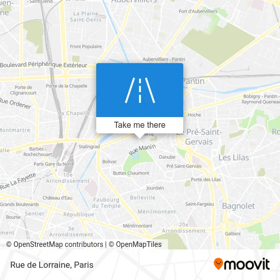 Rue de Lorraine map