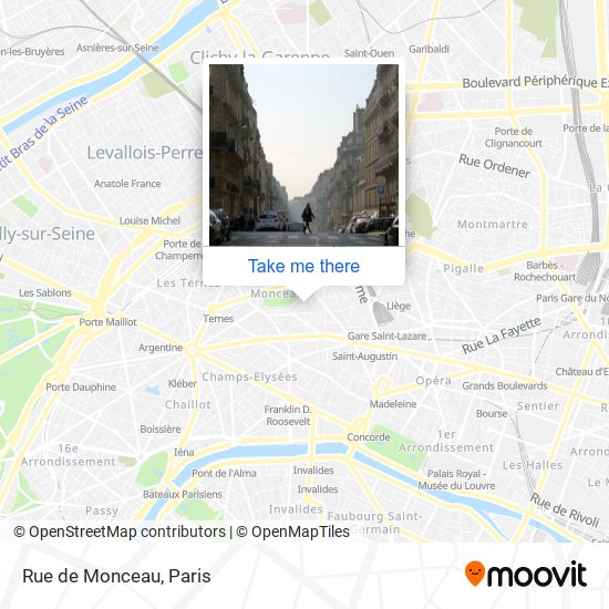 Rue de Monceau map