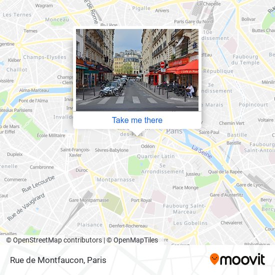 Rue de Montfaucon map