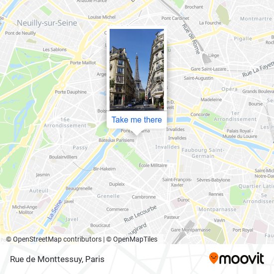 Rue de Monttessuy map