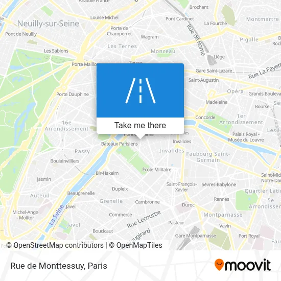 Rue de Monttessuy map