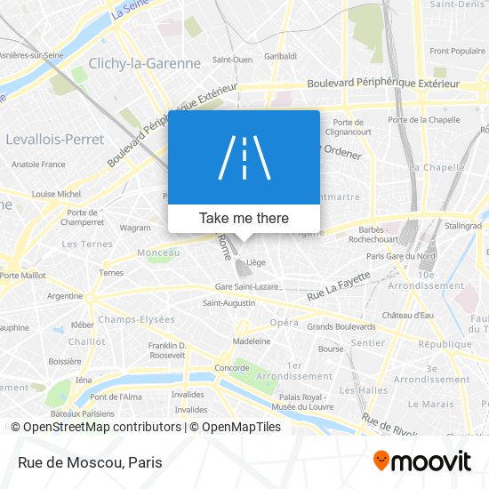 Rue de Moscou map