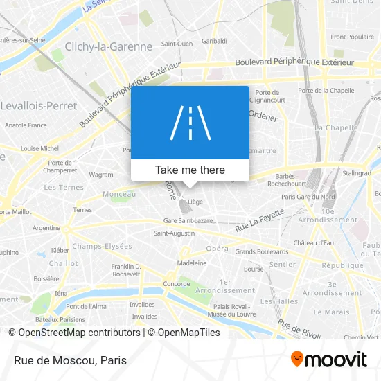 Rue de Moscou map