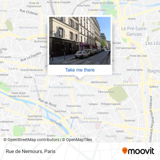 Rue de Nemours map