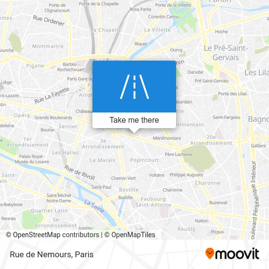 Rue de Nemours map