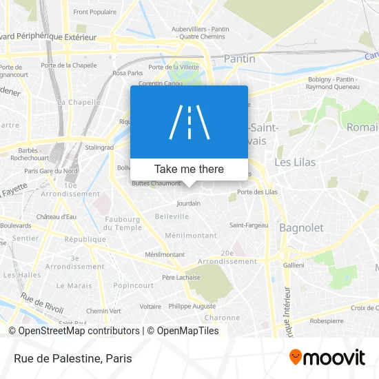 Rue de Palestine map