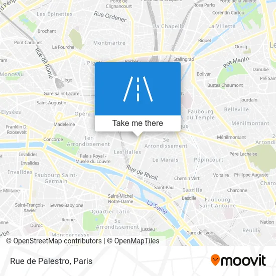 Rue de Palestro map