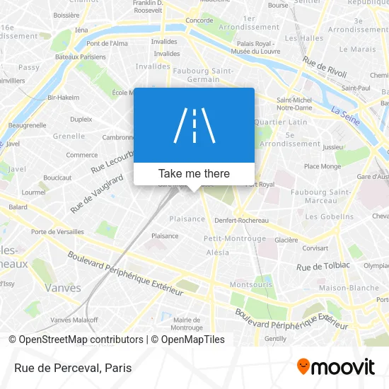 Rue de Perceval map