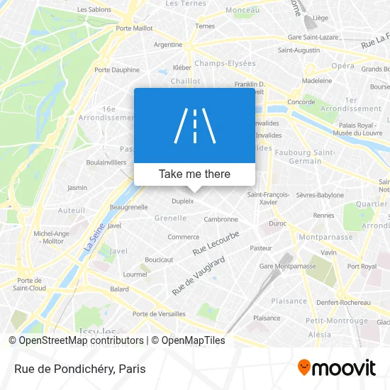 Rue de Pondichéry map