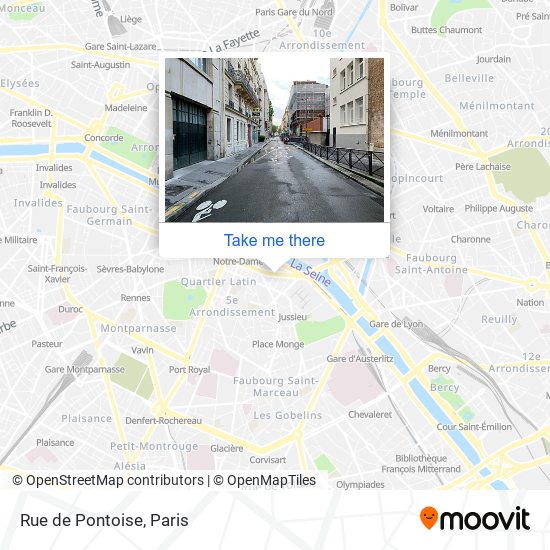 Mapa Rue de Pontoise