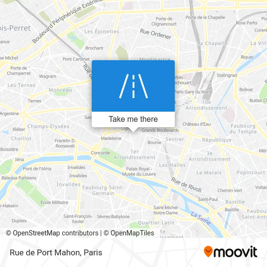 Rue de Port Mahon map