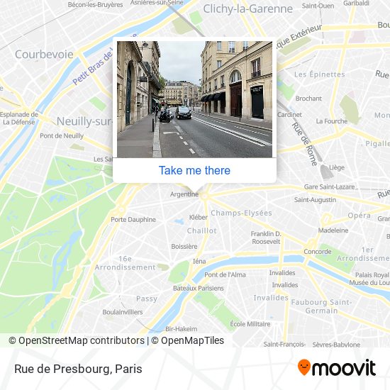 Rue de Presbourg map