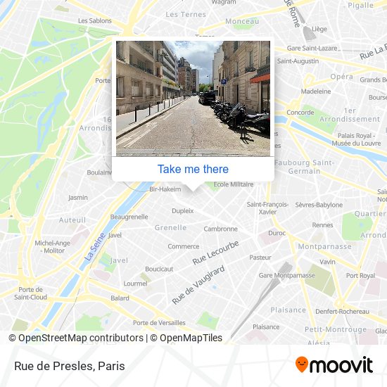 Rue de Presles map