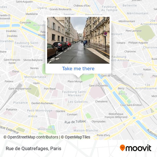 Rue de Quatrefages map