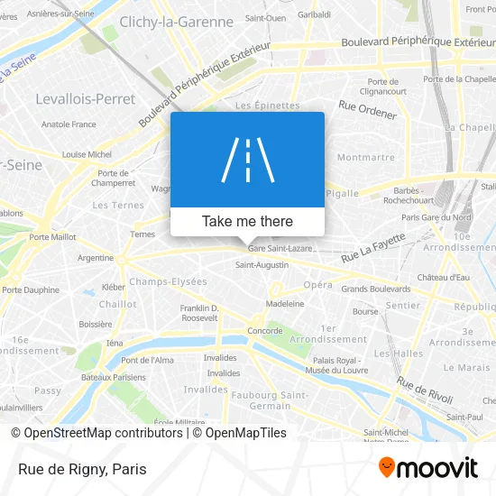 Rue de Rigny map