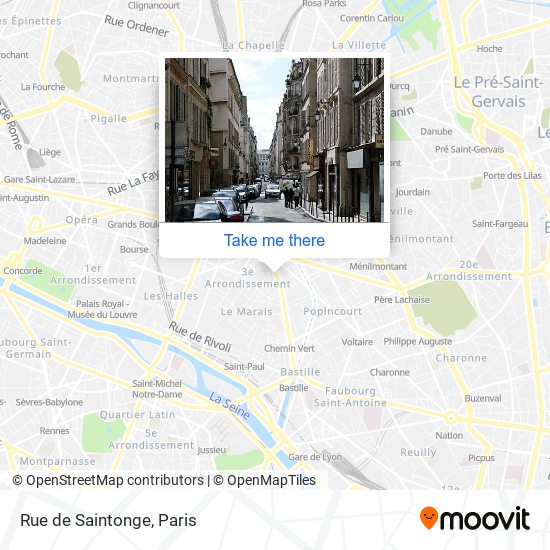 Rue de Saintonge map