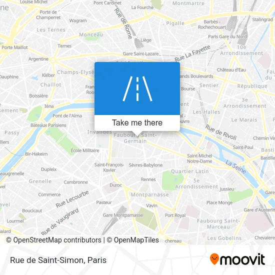 Rue de Saint-Simon map