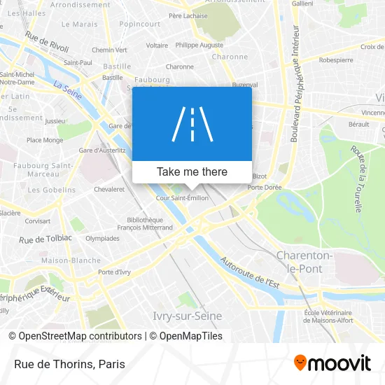 Rue de Thorins map