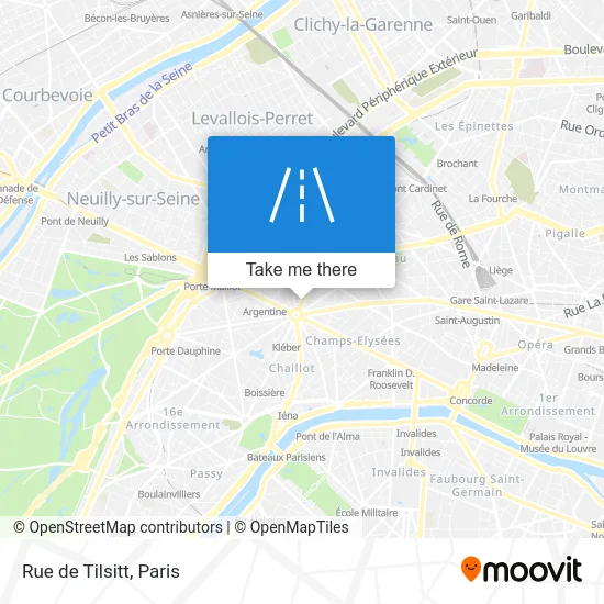 Rue de Tilsitt map