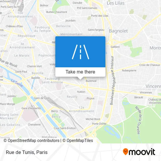 Rue de Tunis map
