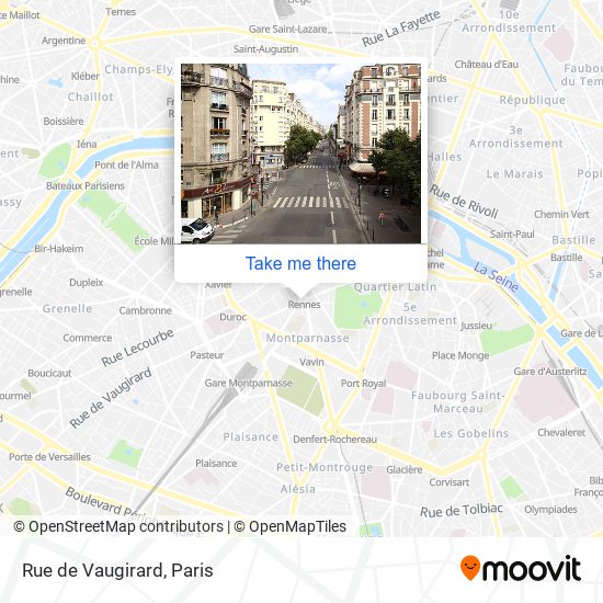 Rue de Vaugirard map
