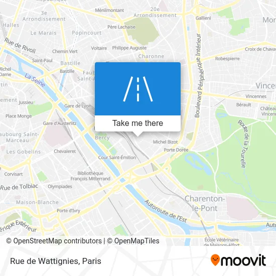 Rue de Wattignies map