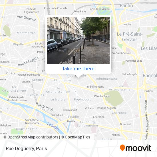 Rue Deguerry map