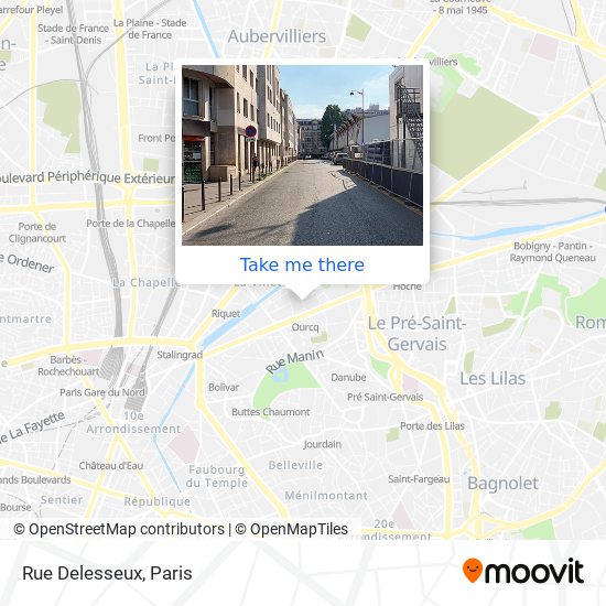 Mapa Rue Delesseux