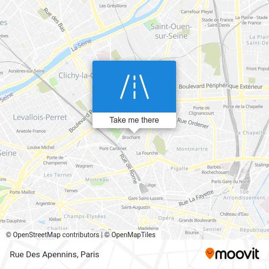 Rue Des Apennins map