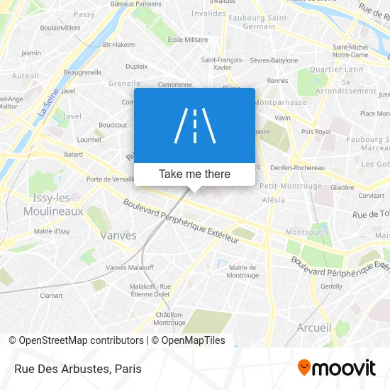 Rue Des Arbustes map