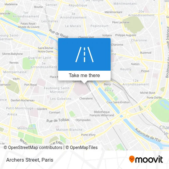 Rue Des Archers map