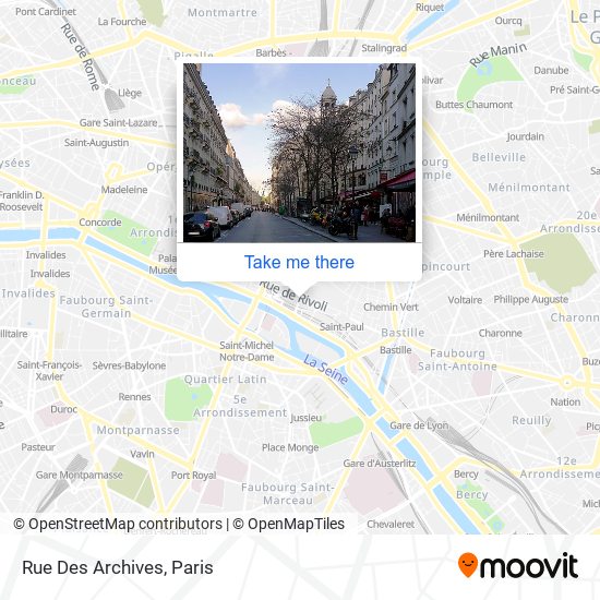 Rue Des Archives map