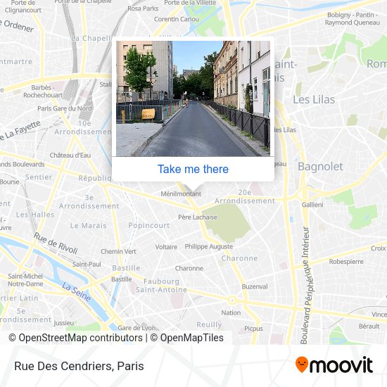 Rue Des Cendriers map