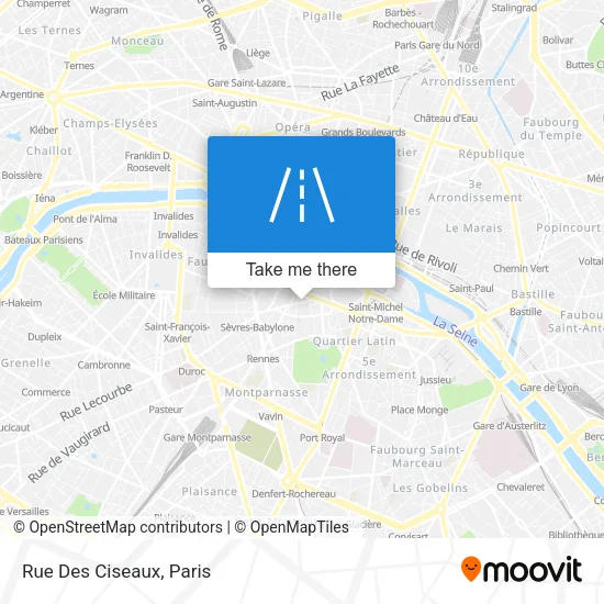 Rue Des Ciseaux map