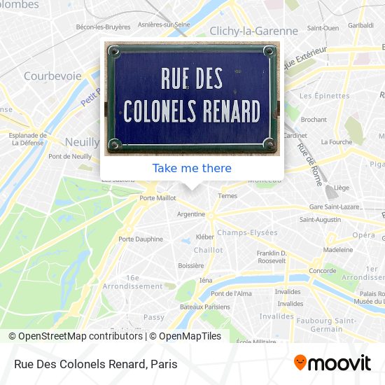 Rue Des Colonels Renard map