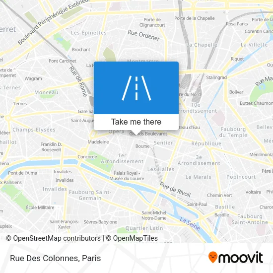 Rue Des Colonnes map
