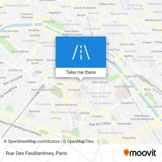 Rue Des Feuillantines map