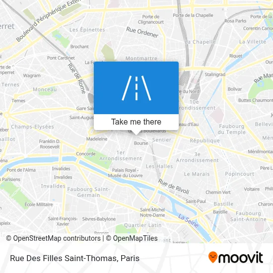 Rue Des Filles Saint-Thomas map