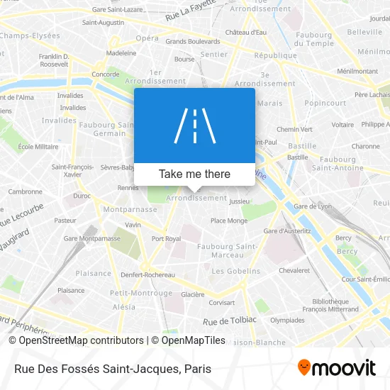 Rue Des Fossés Saint-Jacques map