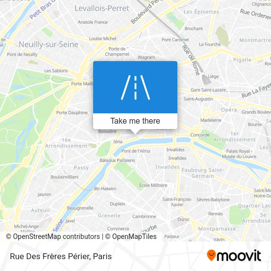 Rue Des Frères Périer map
