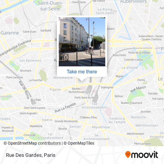 Rue Des Gardes map