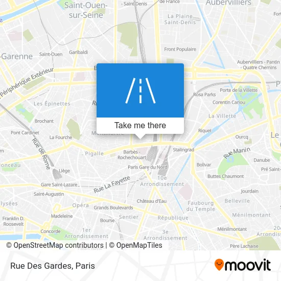 Rue Des Gardes map