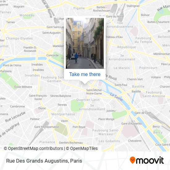 Rue Des Grands Augustins map