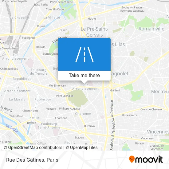 Rue Des Gâtines map