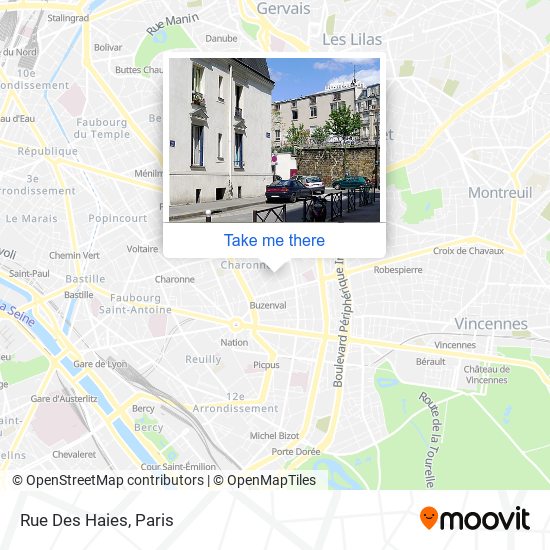 Rue Des Haies map