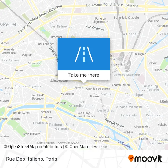 Rue Des Italiens map
