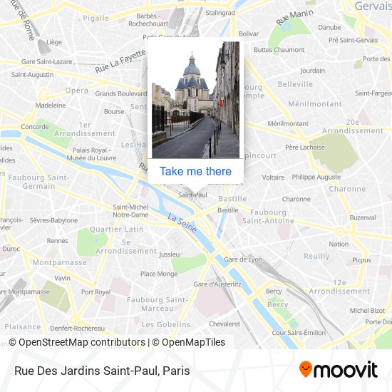 Rue Des Jardins Saint-Paul map